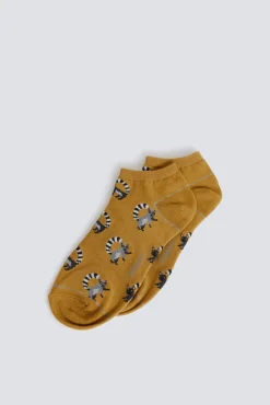 Springfield Chaussette cheville à lémur imprimé