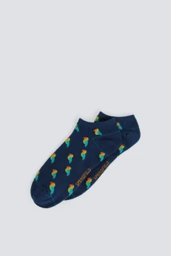 Best Springfield Chaussette cheville imprimé perroquet bleu