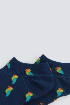 Best Springfield Chaussette cheville imprim&eacute; perroquet bleu