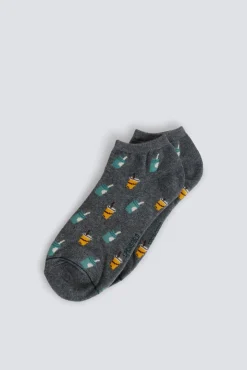 Hot Springfield Chaussette cheville rafraîchissante gris
