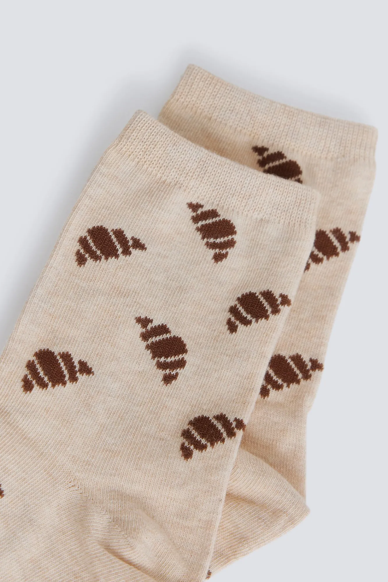 Sale Springfield Chaussette longue à motifs croissants nude