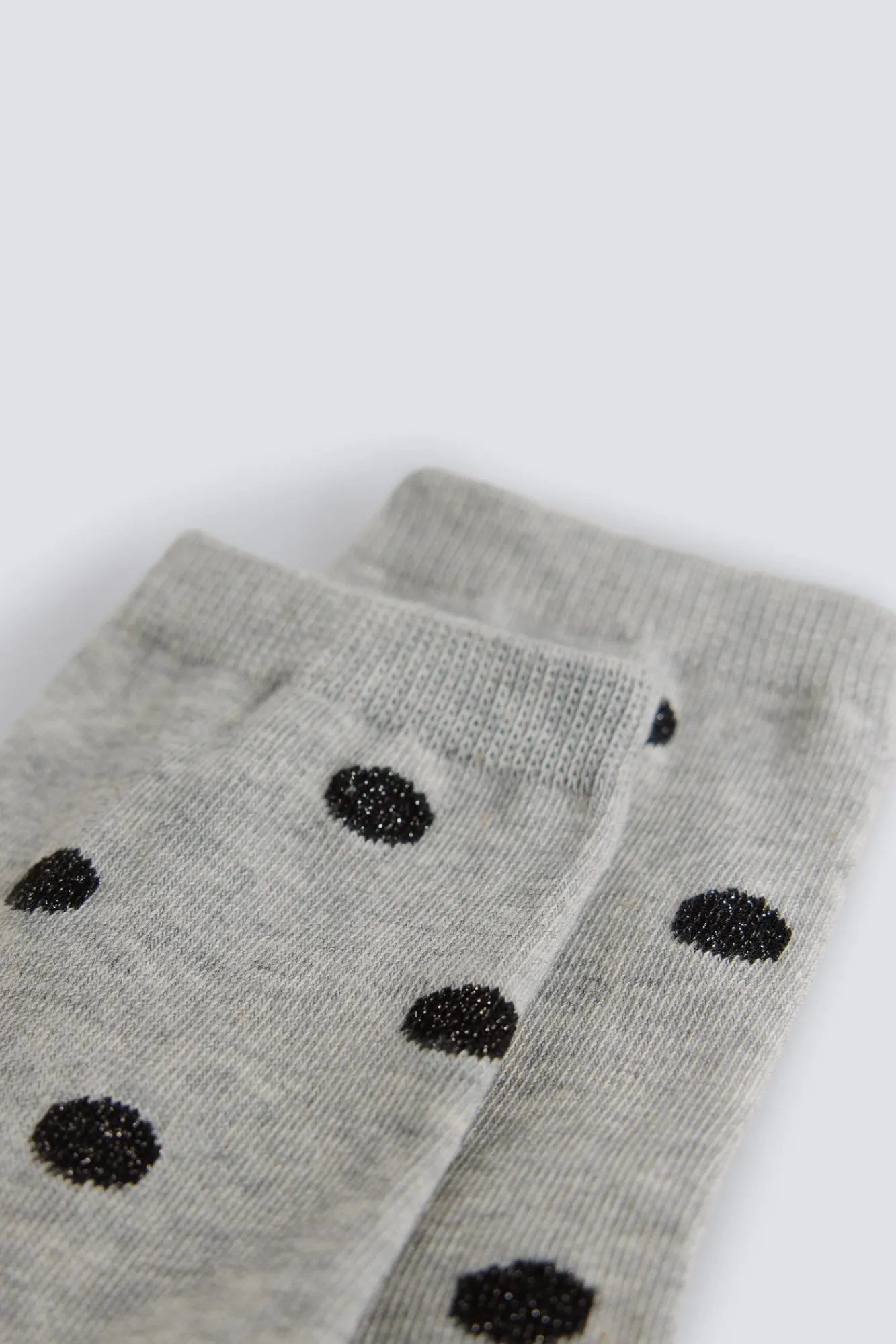 New Springfield Chaussette longue à pois gris