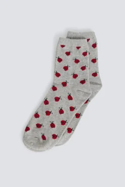Online Springfield Chaussette longue à coccinelles gris