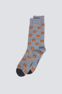 Sale Springfield Chaussette longue lion gris