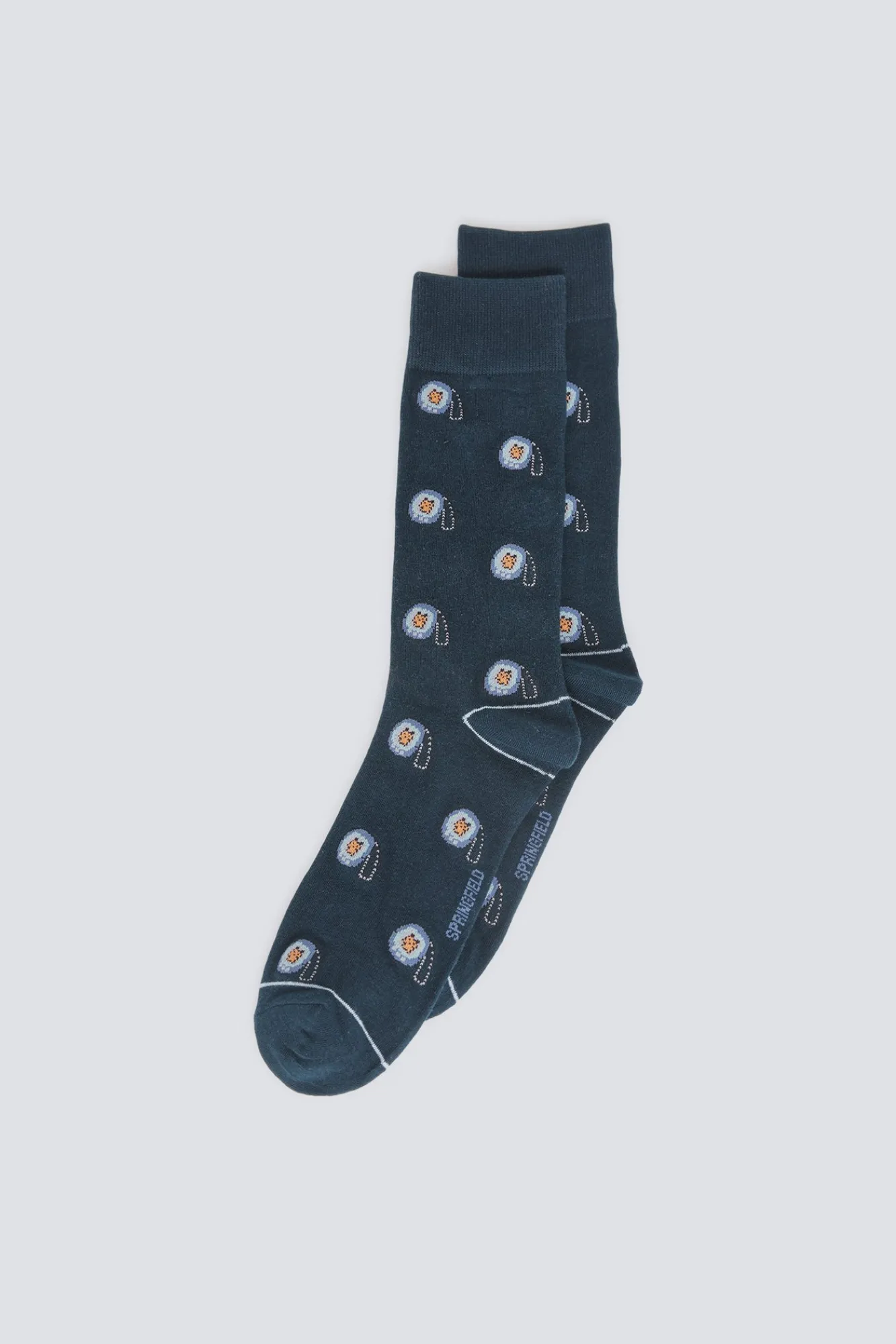 Hot Springfield Chaussette longue tamagochi bleu