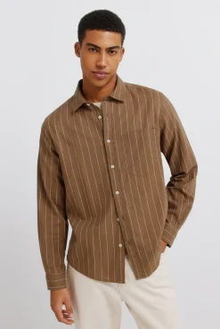 Outlet Springfield Chemise à rayures en lin