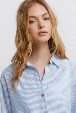 Sale Springfield Chemise col en V en lin