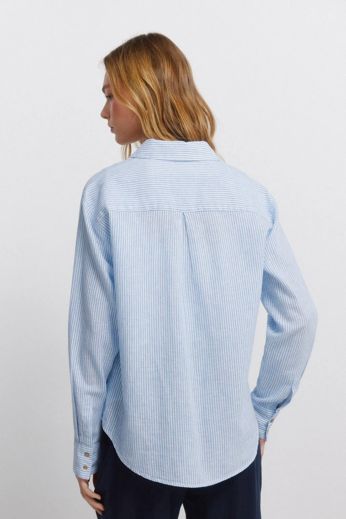 Sale Springfield Chemise col en V en lin