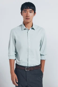 Best Springfield Chemise en coton avec bordure