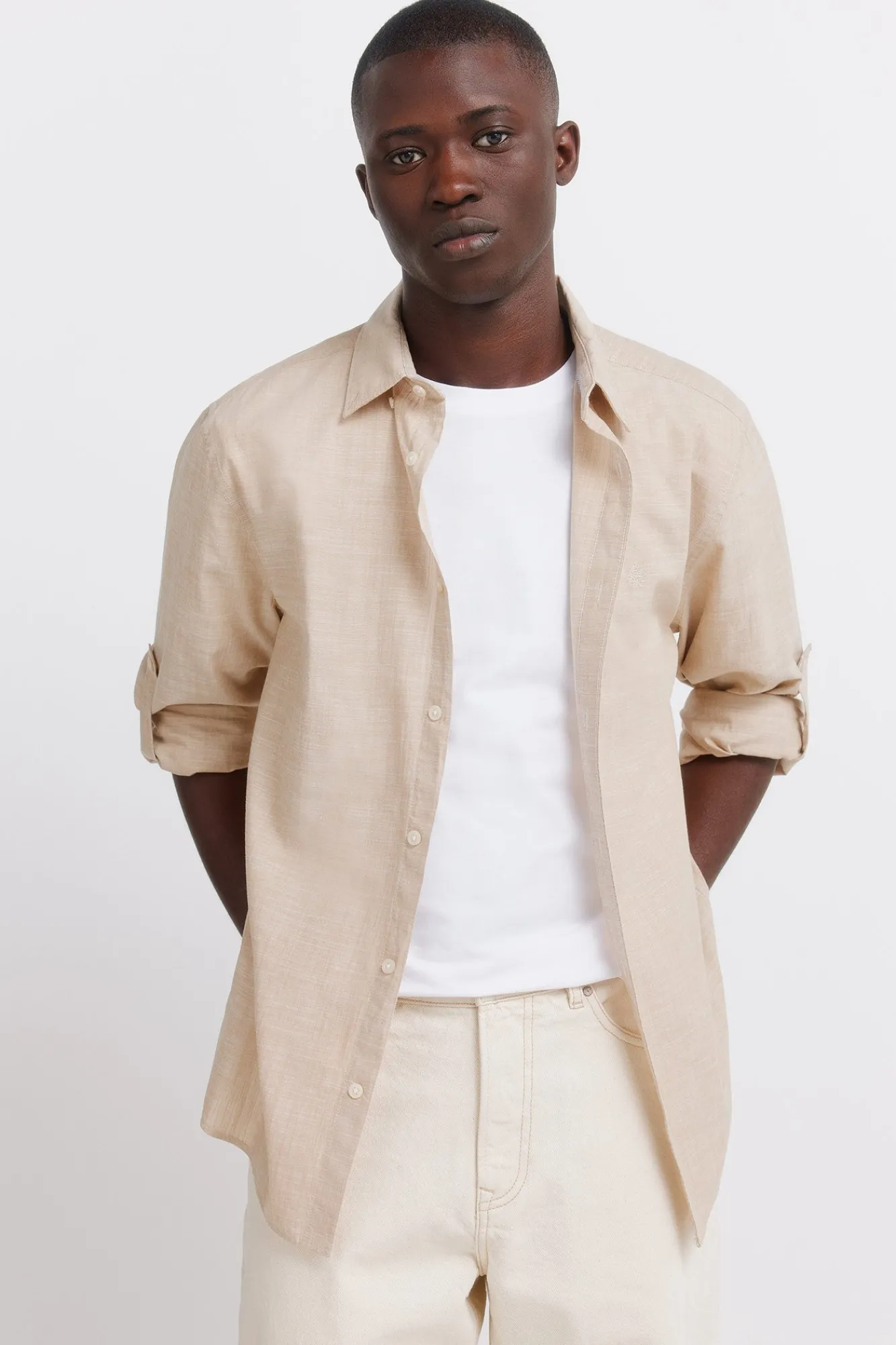 Sale Springfield Chemise en coton flammé