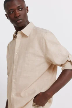 Sale Springfield Chemise en coton flamm&eacute;