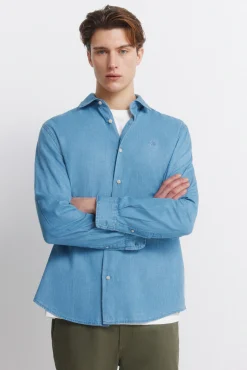 Best Springfield Chemise en denim bleu