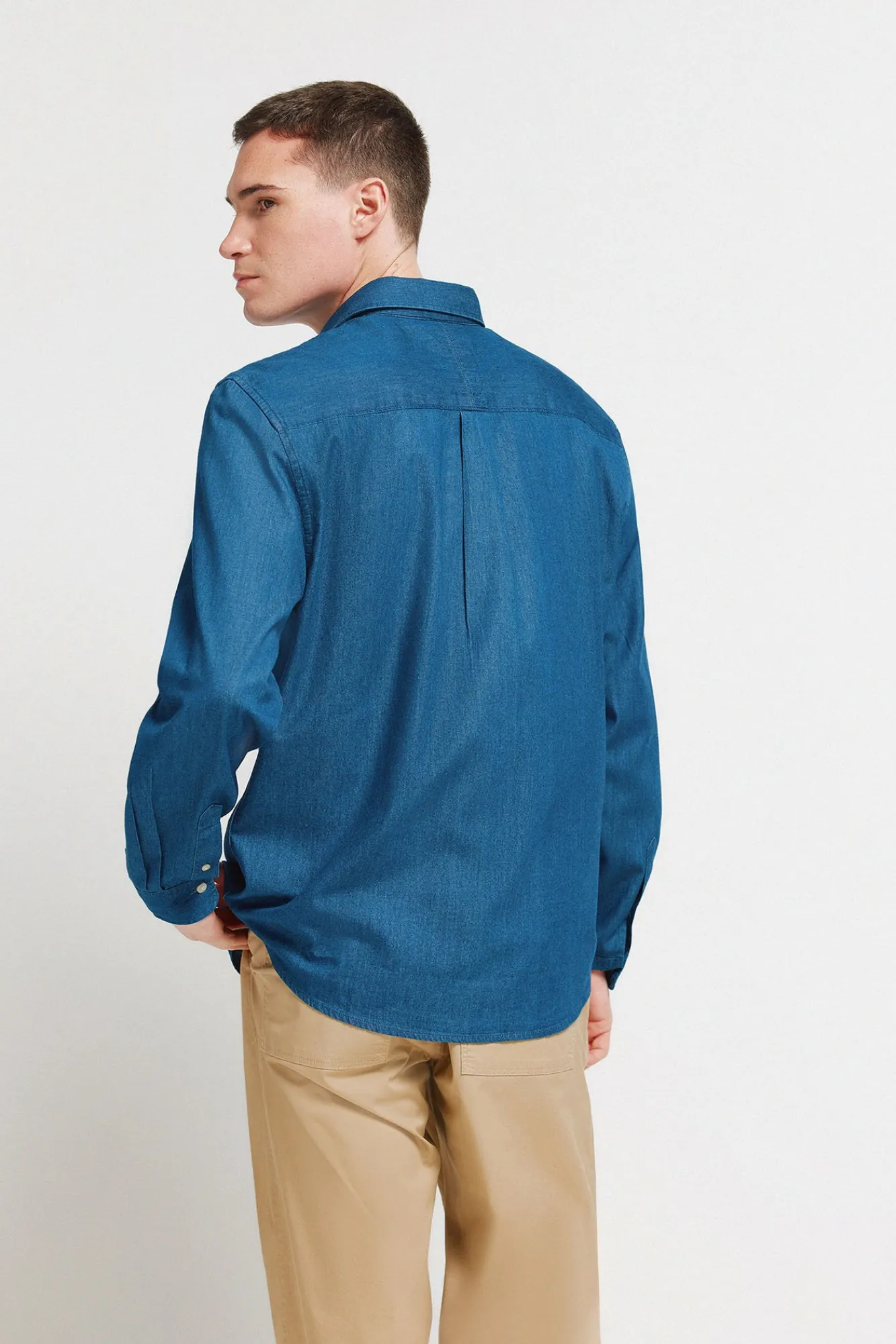 Best Springfield Chemise en denim bleu