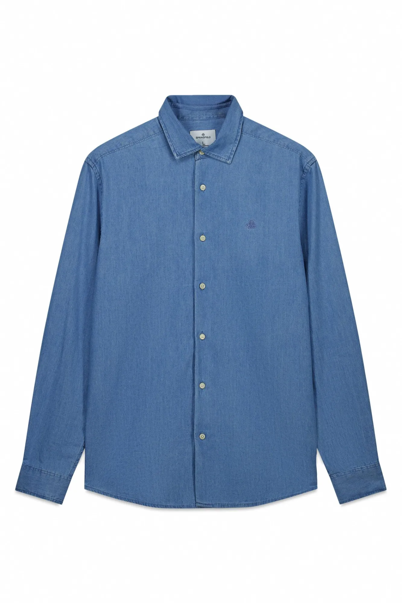 Best Springfield Chemise en denim bleu