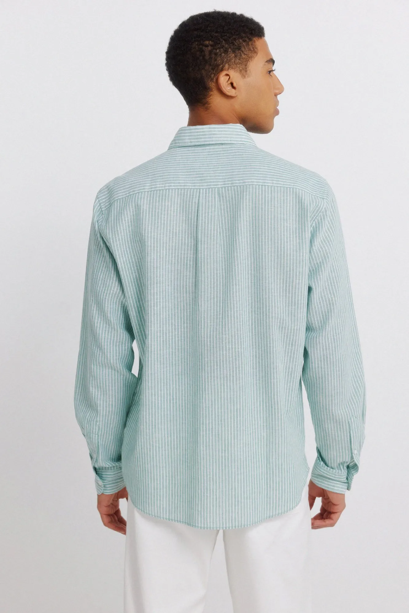 Sale Springfield Chemise en lin à rayures