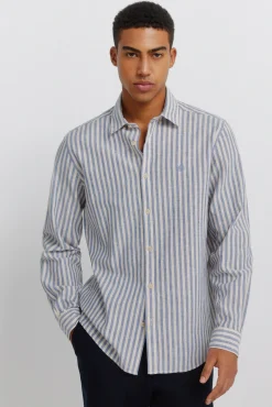 Outlet Springfield Chemise en lin à rayures