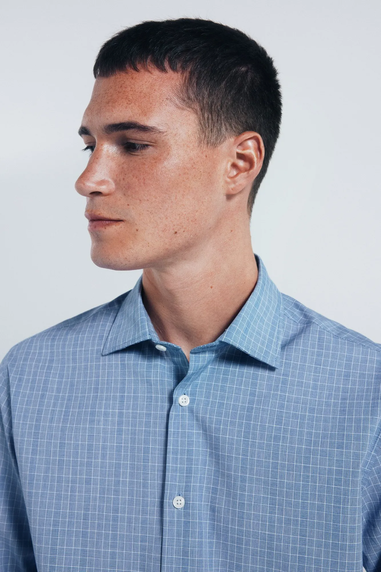 New Springfield Chemise en popeline bleu