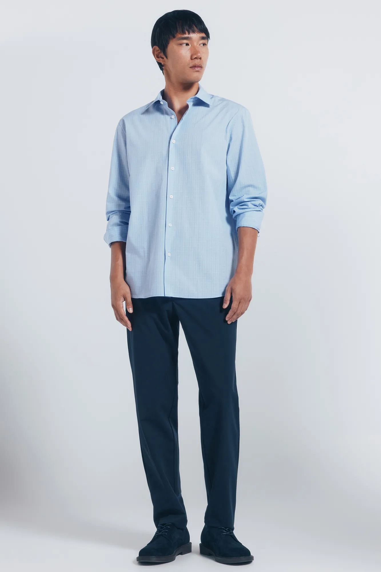 New Springfield Chemise en popeline bleu