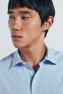 New Springfield Chemise en popeline bleu