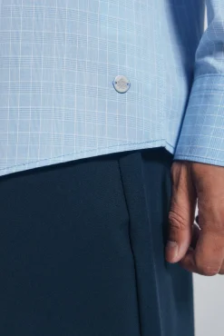 New Springfield Chemise en popeline bleu