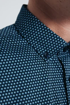 Hot Springfield Chemise en popeline micro- imprim&eacute;
