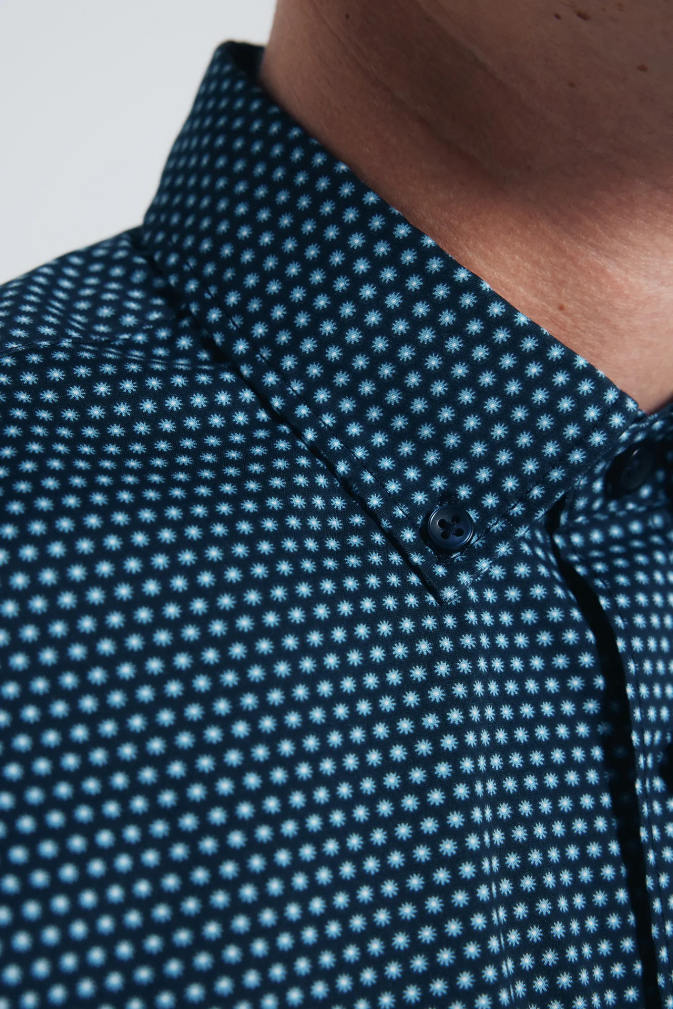 Hot Springfield Chemise en popeline micro- imprimé