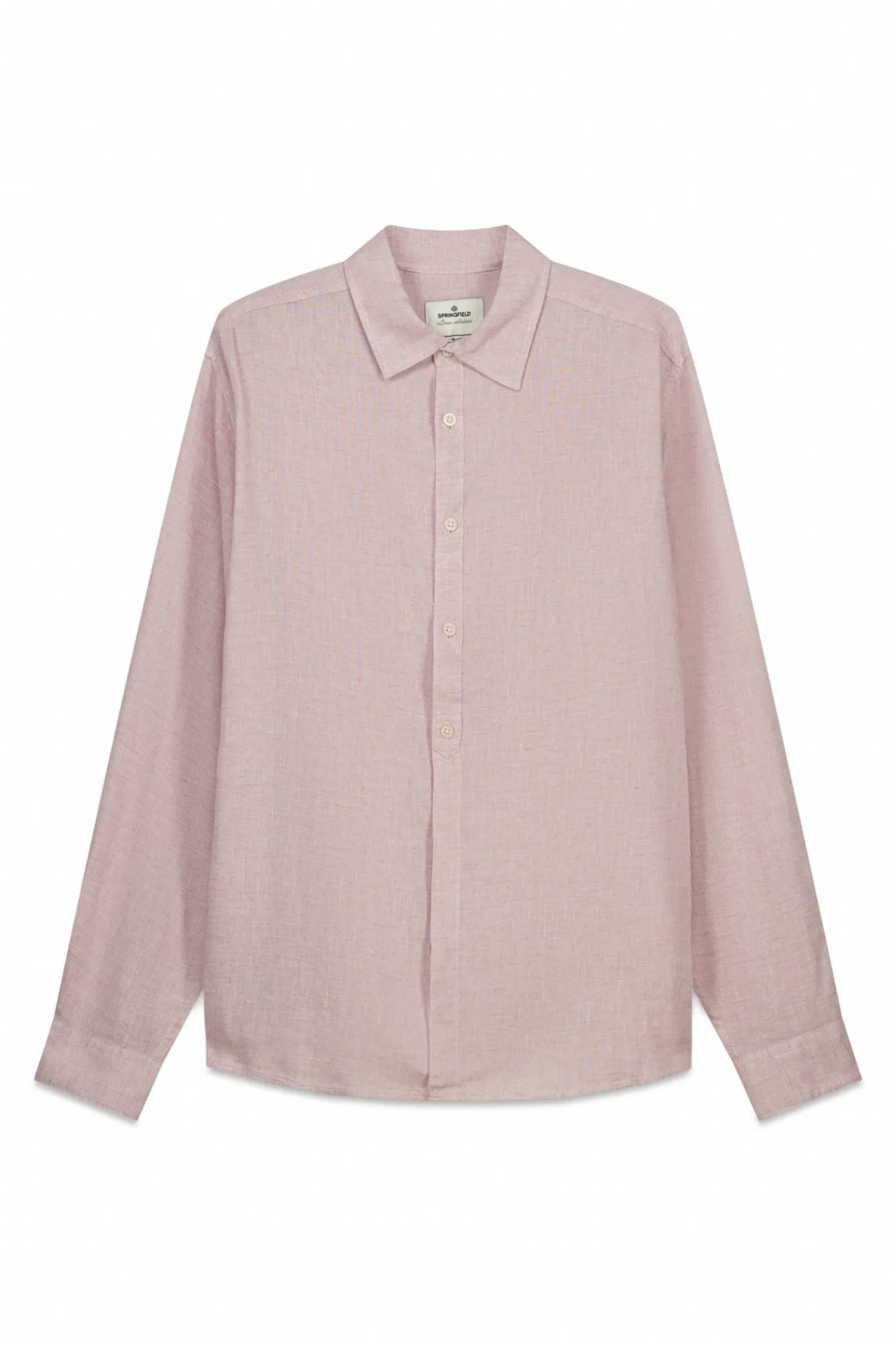 Best Springfield Chemise fil à fil en lin et viscose