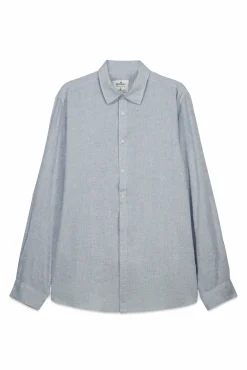 Best Springfield Chemise fil à fil en lin et viscose