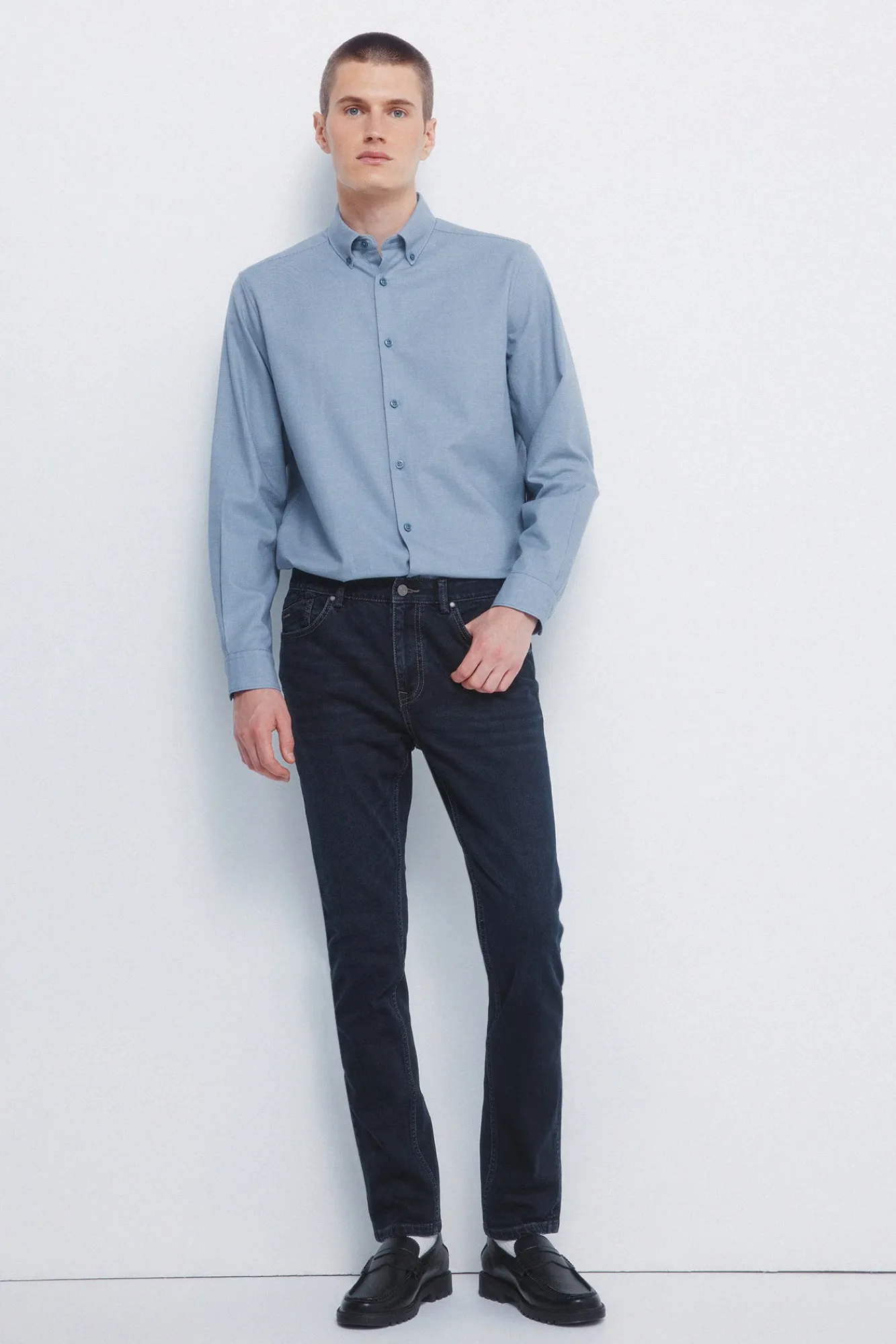 Sale Springfield Chemise habillée structurée bicolore