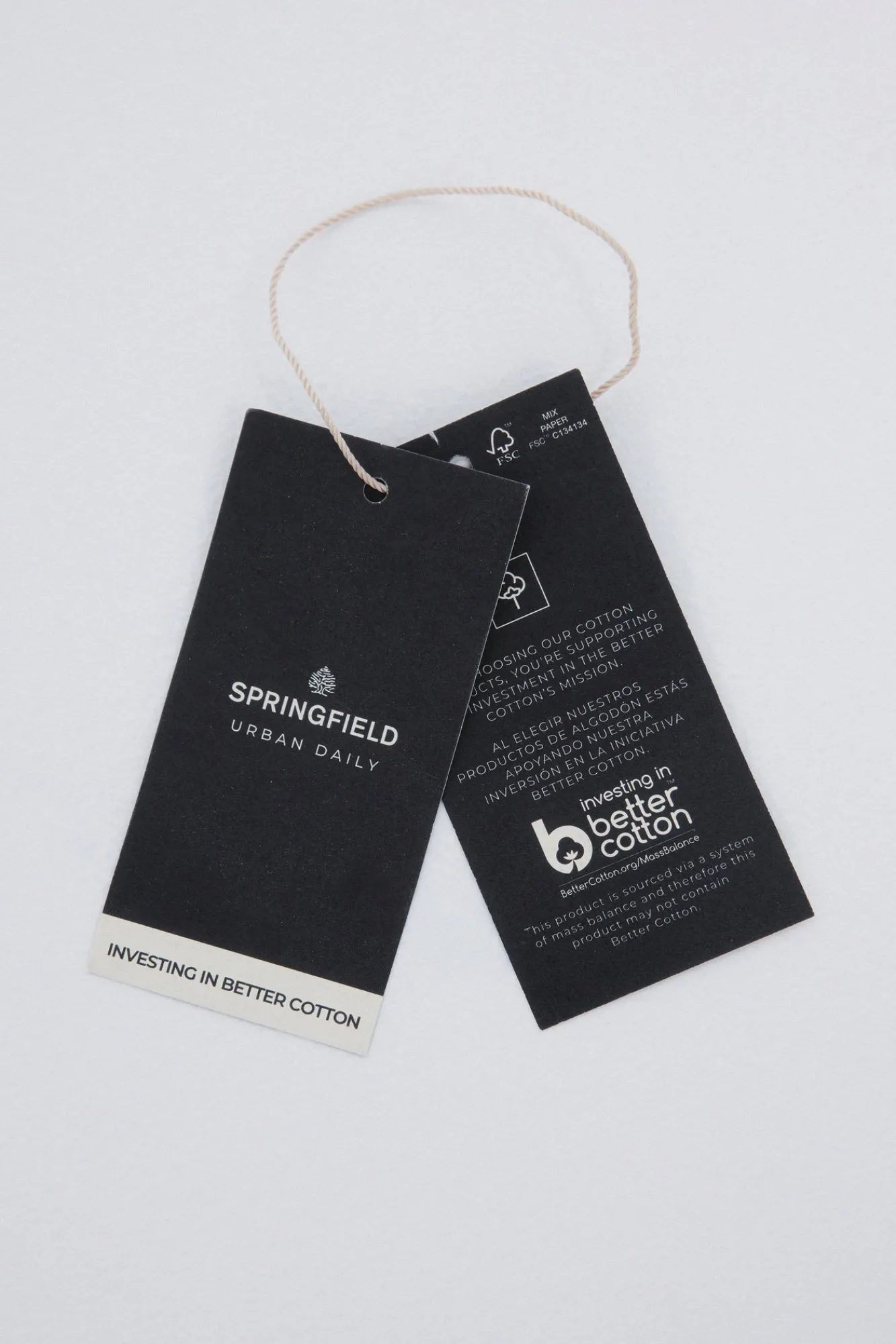 Sale Springfield Chemise habillée structurée bicolore