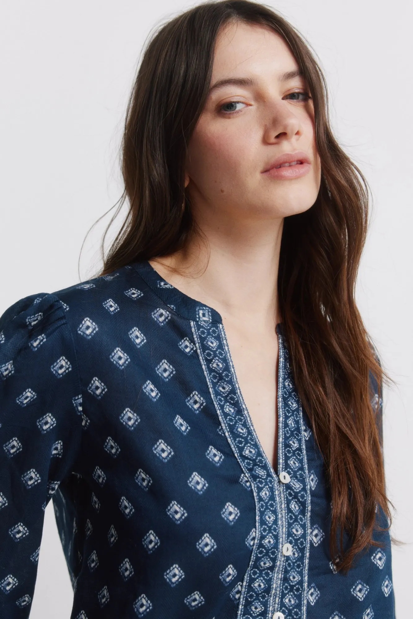 Springfield Chemise manches longues imprimée