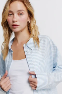 Sale Springfield Chemise oversize &agrave; rayures
