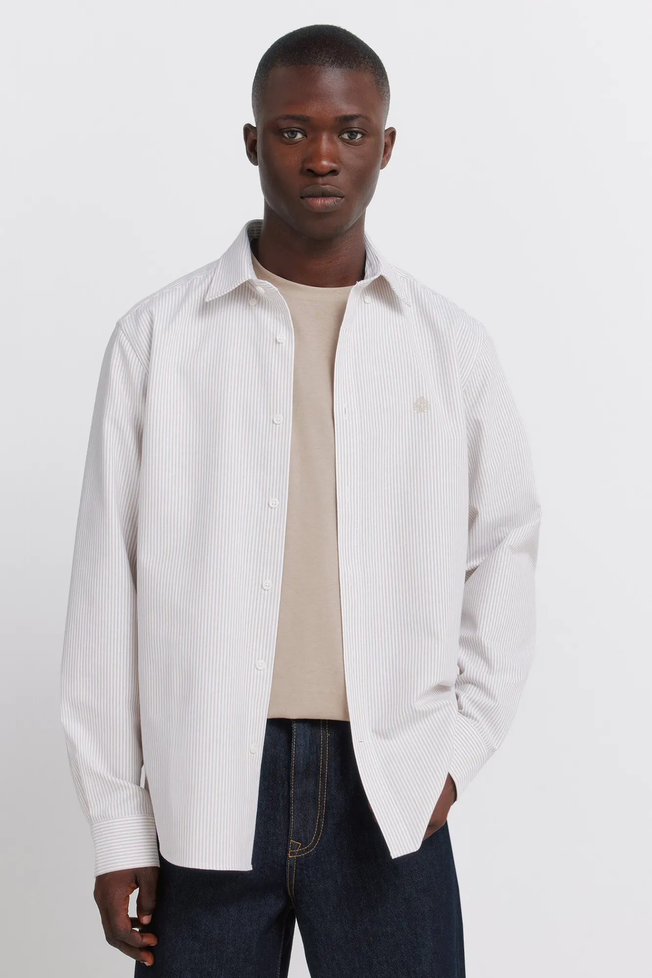 Clearance Springfield Chemise oxford à rayures infroissable