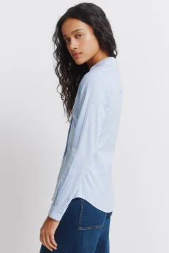 Springfield Chemise Oxford en coton à col en V
