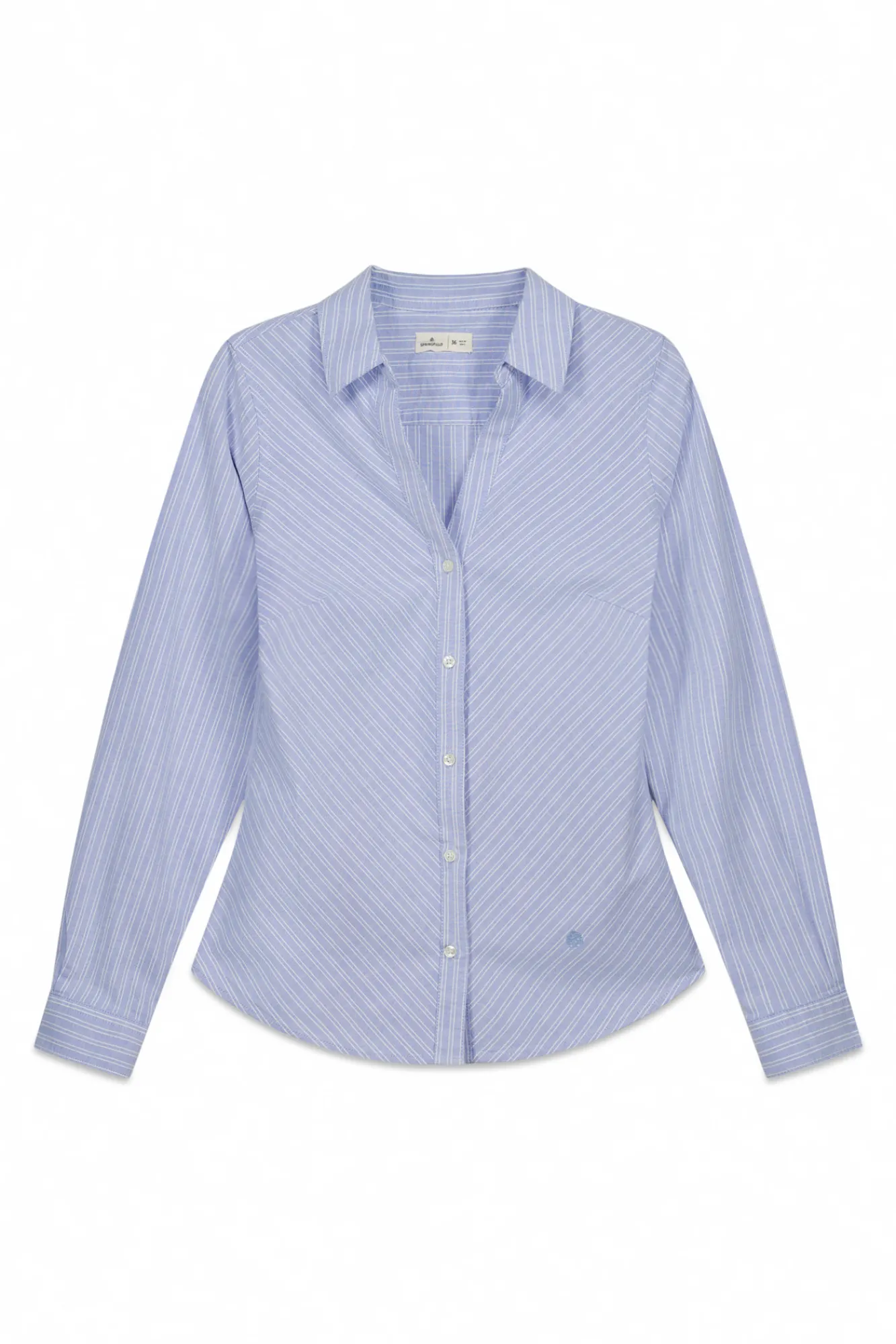 Springfield Chemise Oxford en coton à col en V