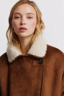 Outlet Springfield col en manteau vison