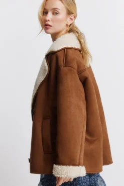Outlet Springfield col en manteau vison