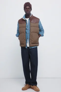 Discount Springfield Gilet matelassé contrasté imprimé