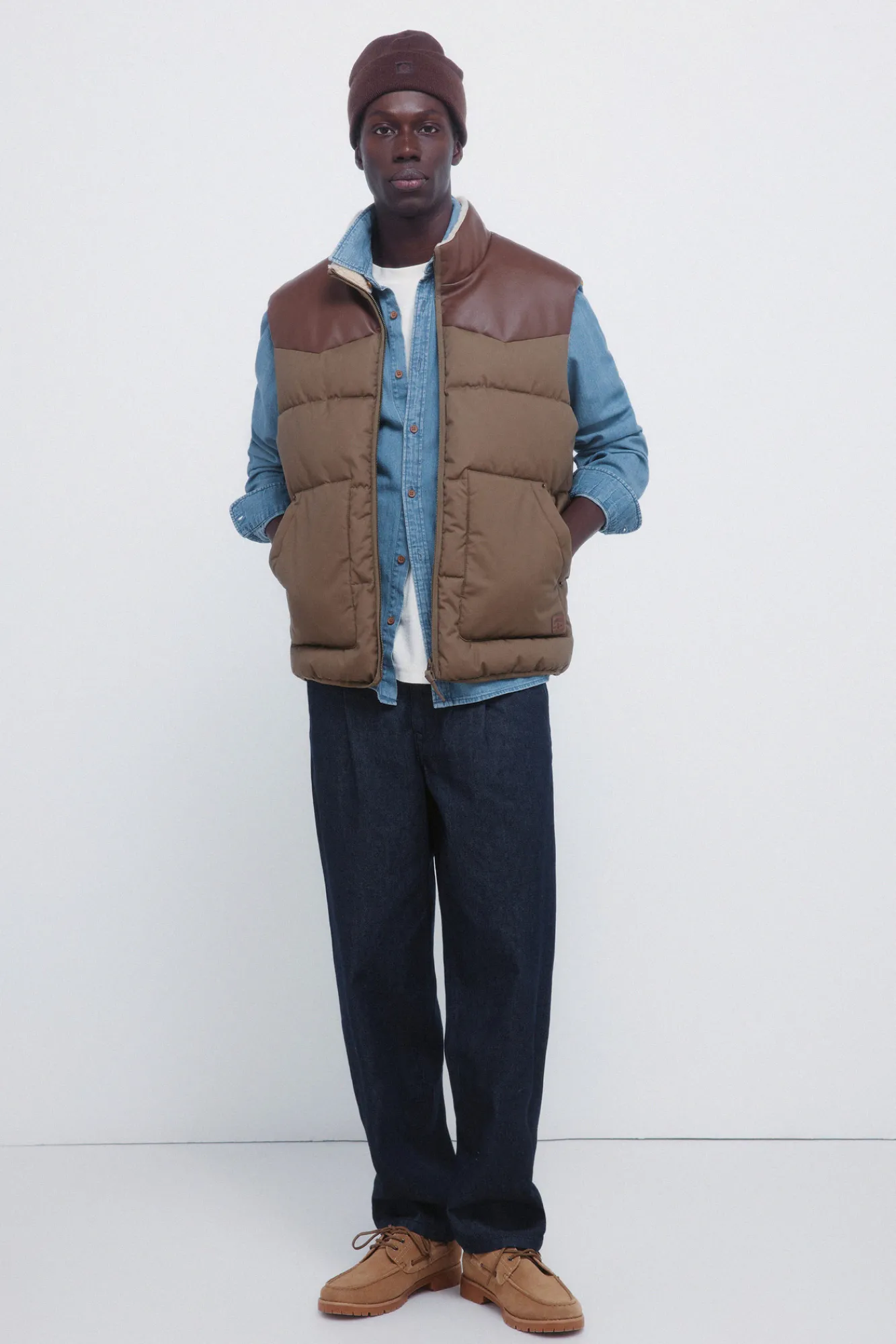 Discount Springfield Gilet matelassé contrasté imprimé