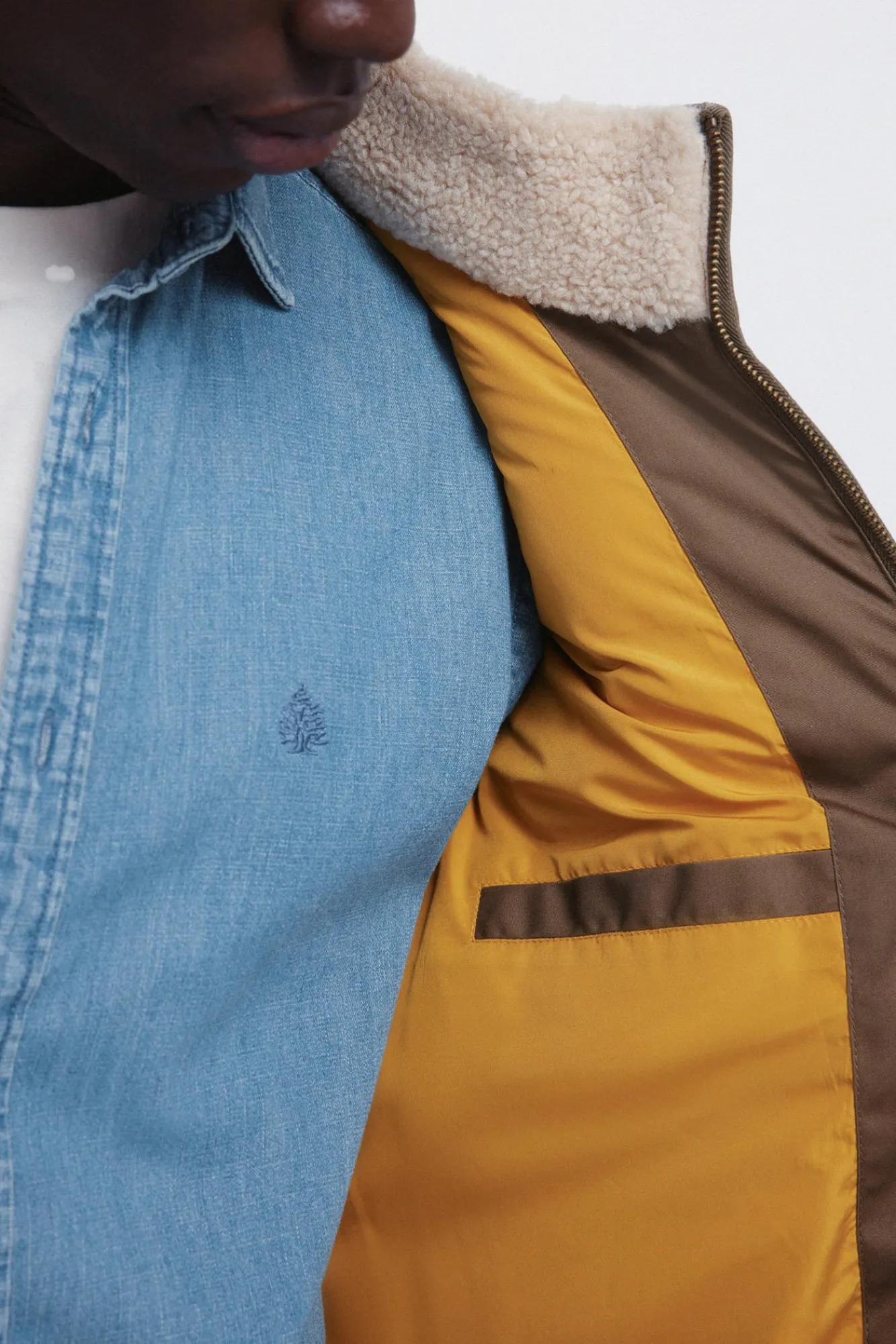 Discount Springfield Gilet matelassé contrasté imprimé