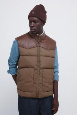 Discount Springfield Gilet matelassé contrasté imprimé