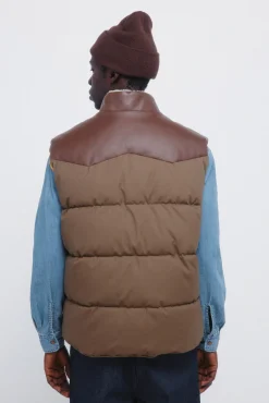 Discount Springfield Gilet matelassé contrasté imprimé