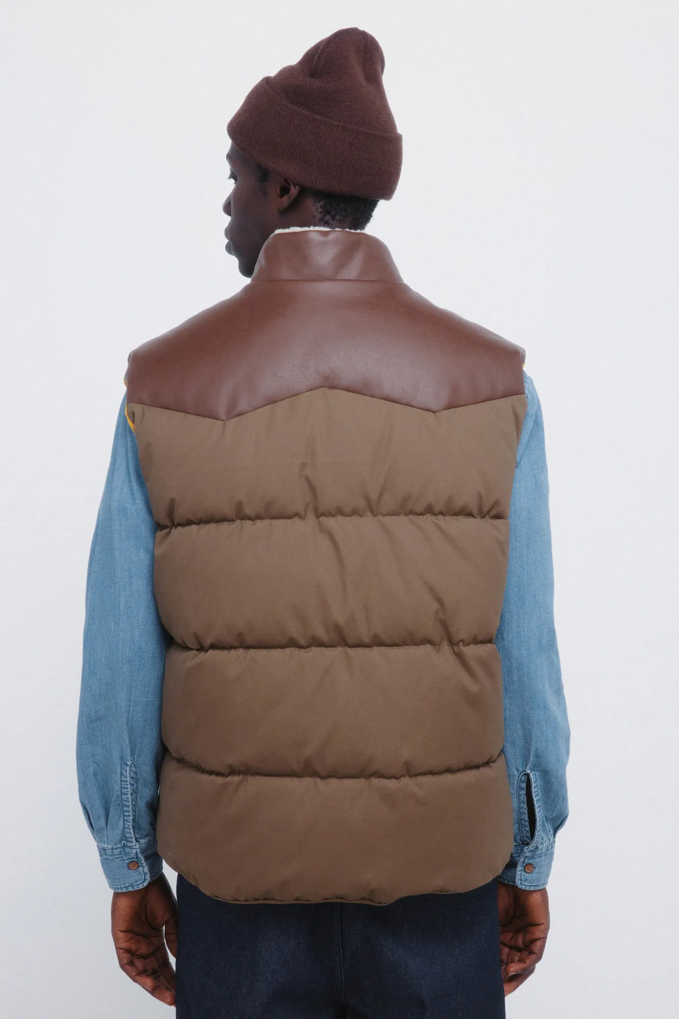 Discount Springfield Gilet matelassé contrasté imprimé