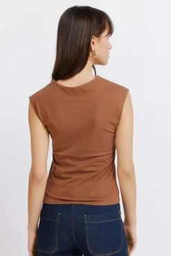 Outlet Springfield Haut basique sans manches en coton