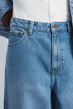 Sale Springfield Jean large à délavage moyen bleu