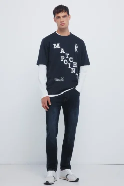Discount Springfield Jean slim très foncé bleu