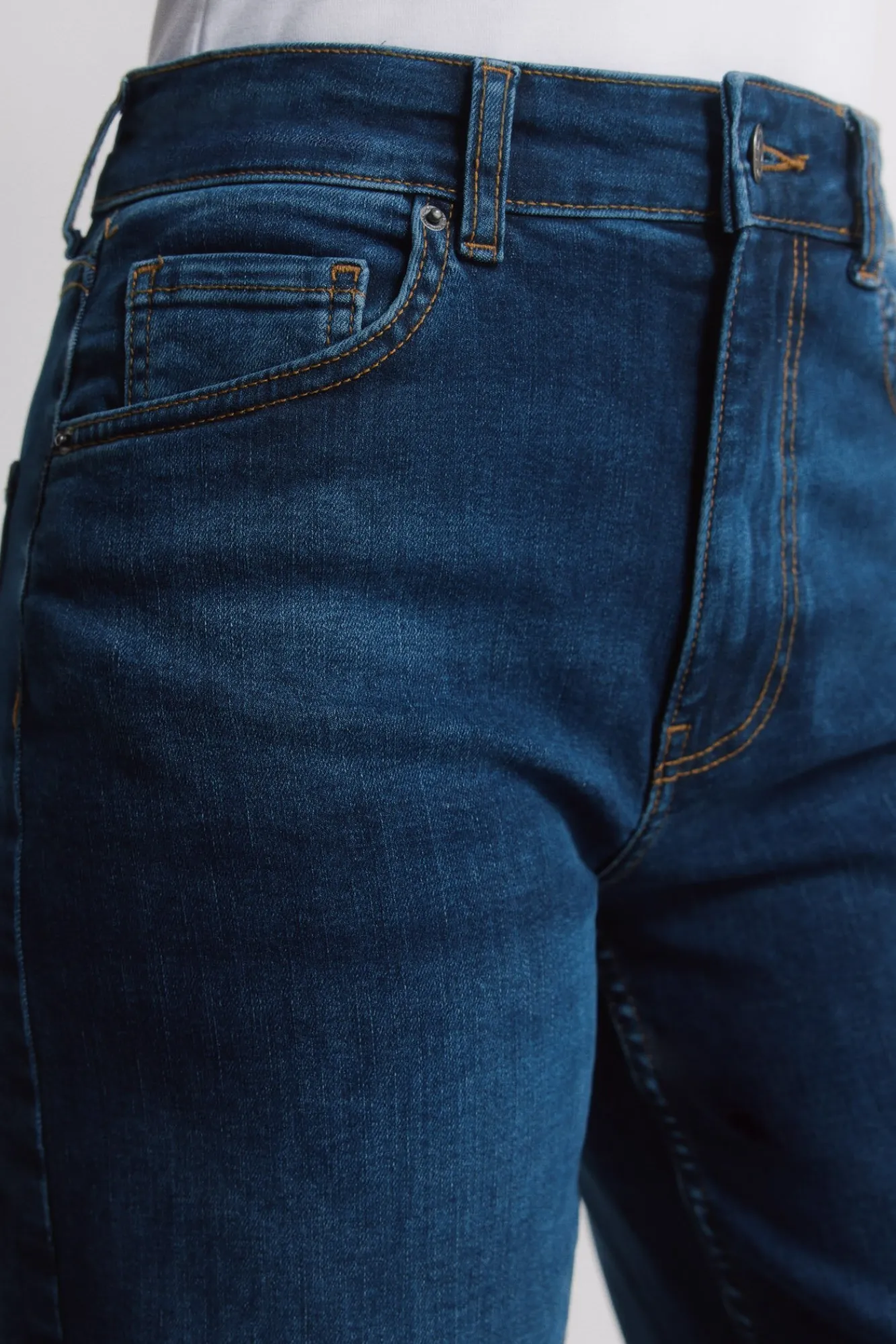 Online Springfield Jeans amples taille haute bleu