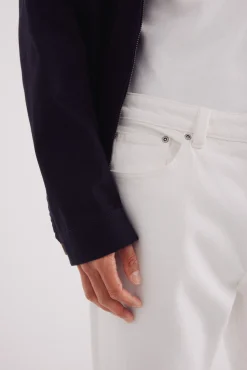 Clearance Springfield Jeans blanc coupe droite beige