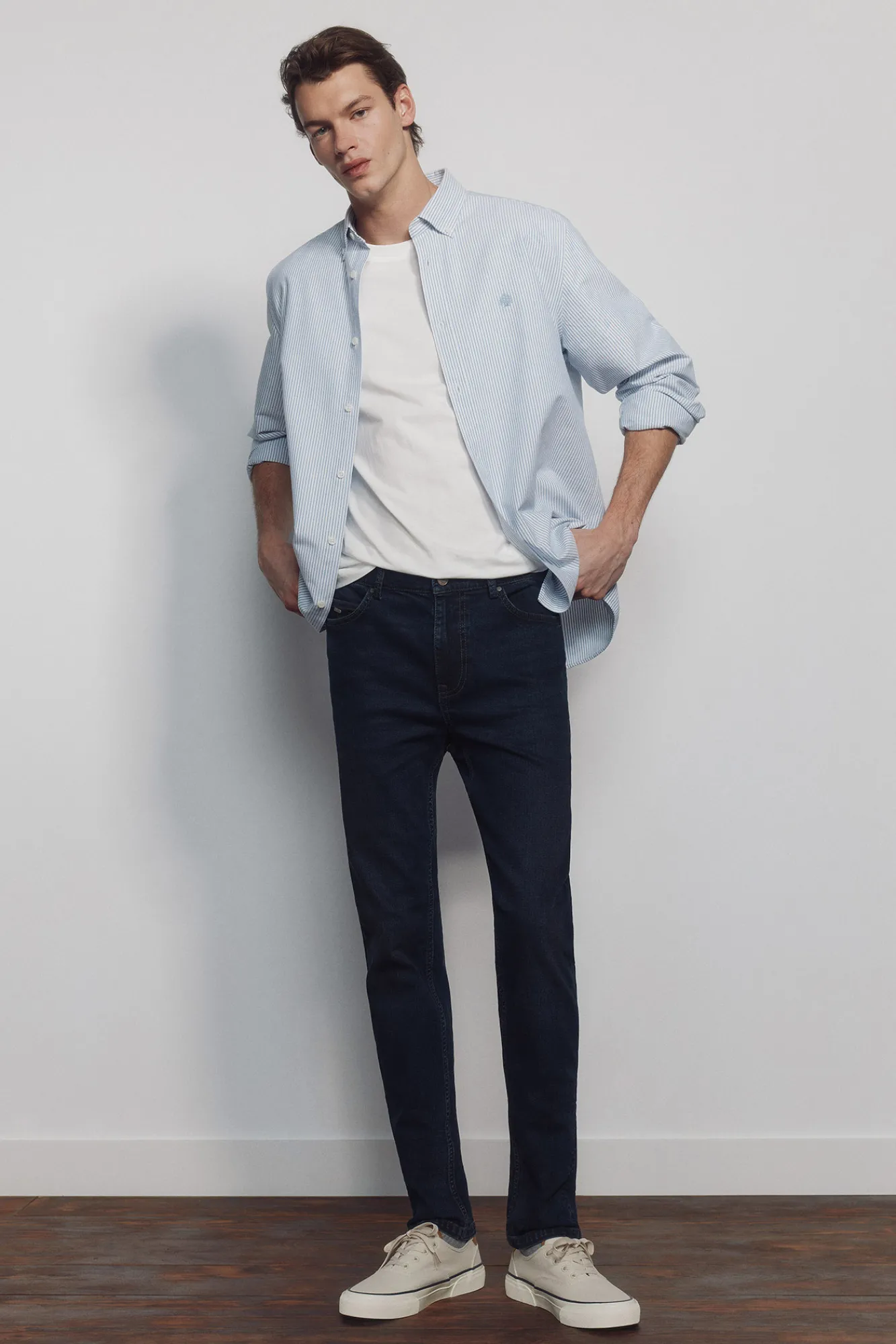 Discount Springfield Jeans très foncé skinny bleu