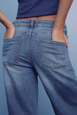 Hot Springfield Jeans confort super large bleu